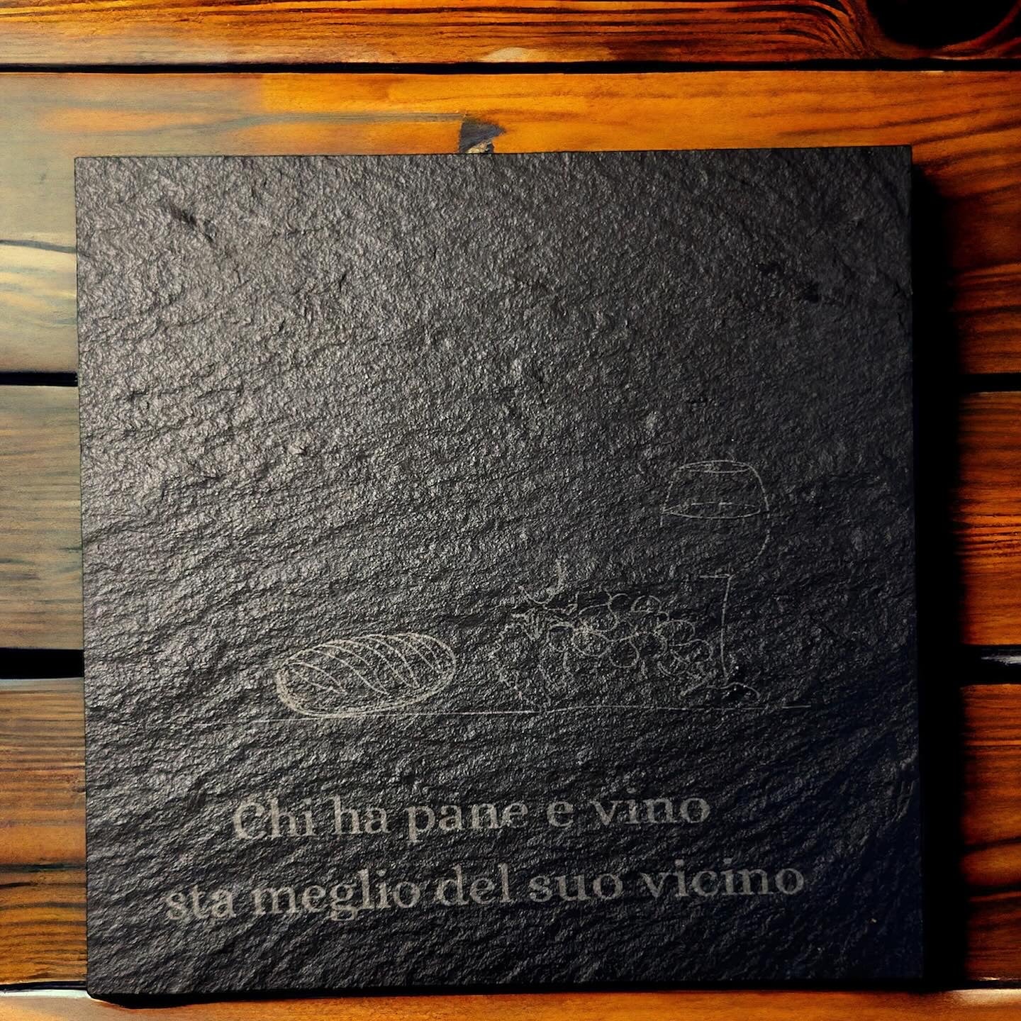 Set Di 6 Sottobicchieri In Sughero Incisi 'I Love Ratafia' - Diametro 9,5 Cm - Fatti A Mano In Francia
